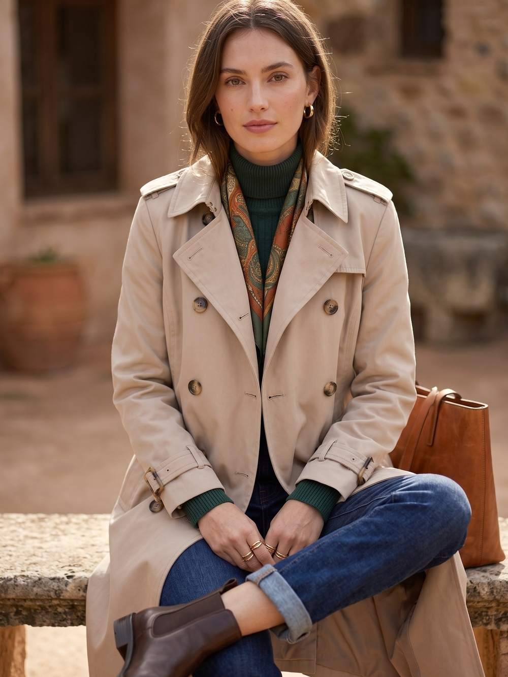 London Fog Classic Trench Coat Belted Dark Academia Minimalist Quiet Luxury